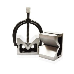 Cast Iron Vee Blocks with Clamps