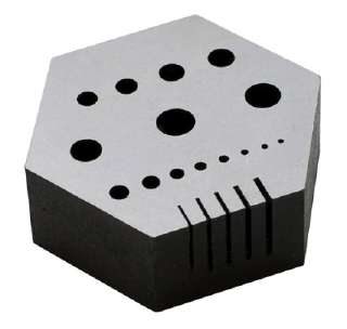 Hexagonal Anvil With 15 Hole And 5 Serration
