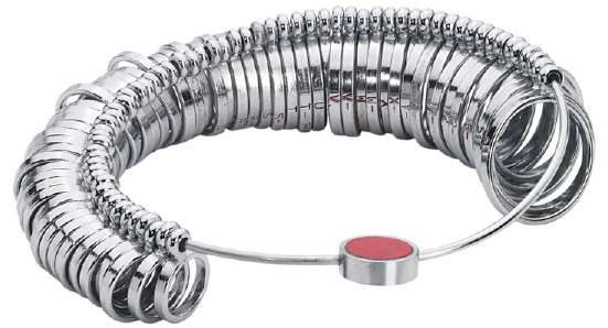 Ring Sizer Flat 3 mm Wide US Std. 1 to 15 Set of 29 Pcs