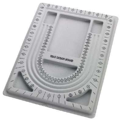 Plastic Bead Board With 6 Compartments & 3 Grooves