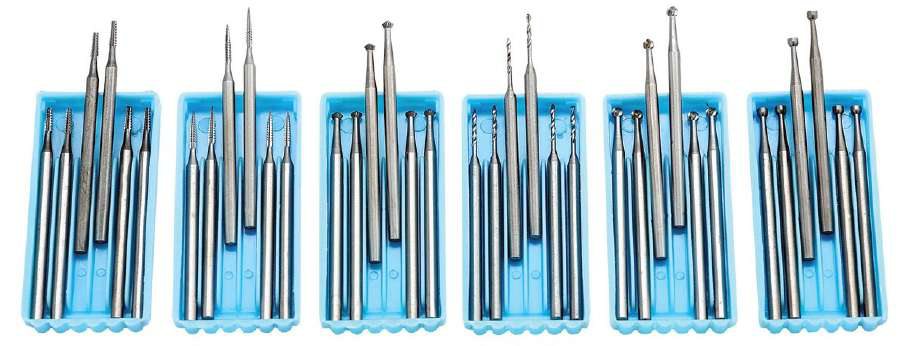 Steel Burs (Available : Round , Cross Cut , Cup , Krause & Hart 90 Degree)