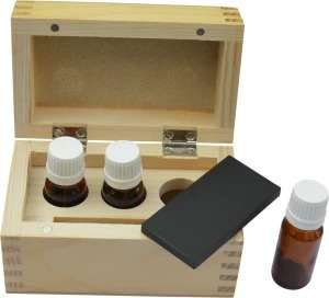 Gold Test Kit With Empty 3 Acid Bottle And Gold Testing