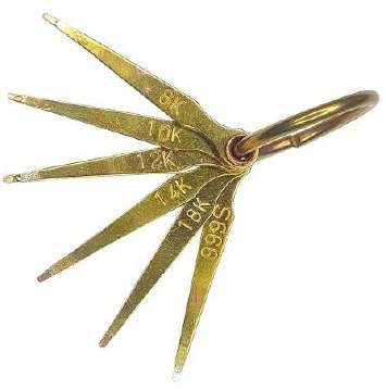 Gold Testing Needle Set Of 6 (8k , 10k , 12k , 14k , 18k & 9995)