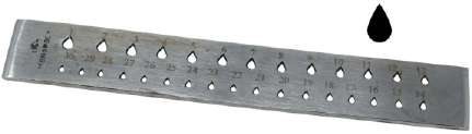 Draw Plate Tear Drop Holes Draw Plate Tear Drop Holes 8" - 30 Holes