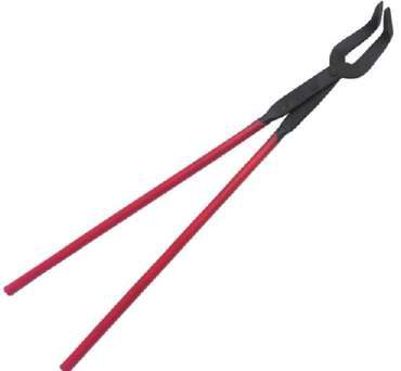 Crucible Plier With Rubber Grip