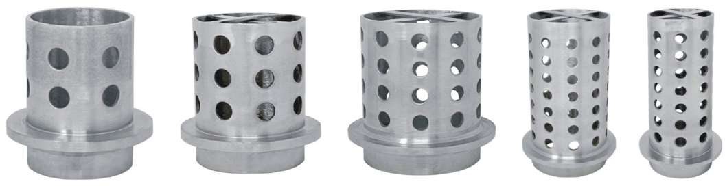 Stainless Steel Perforated Flasks REF NO.