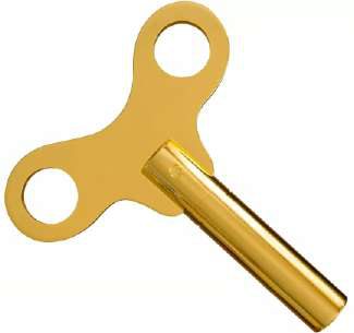 Brass Clock Key