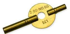 Brass Carriage Clock Key Double Ended
