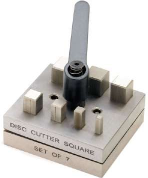 Square Punch Disc Cutter Set of 7 with Handle