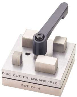 Square / Rectangle Punch Disc Cutter Set of 4 with Handle