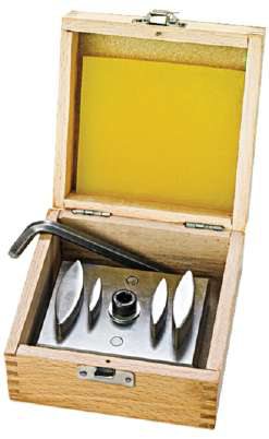 Ring Blank Disc Cutter Set Of 4 with Wooden Storage Box