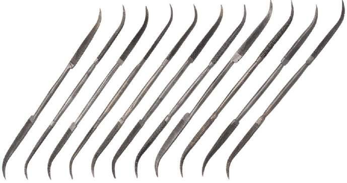 File Riffler Set of 12 In Plastic Pouch , 14 Cm Size