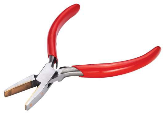 Plier Flat With Brass Tips 5" Inch Heavy