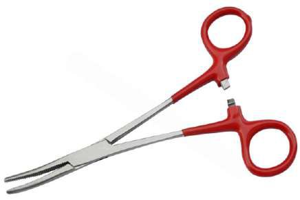 Hemostate Forceps Straight & Curved With Grip