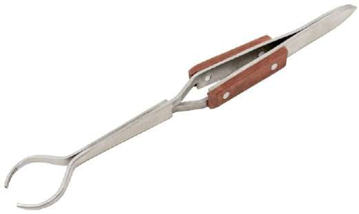 Tweezer Cross Lock Round Mouth with Fibre Grip 165 mm Long
