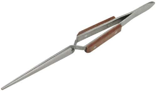 Tweezer Cross Lock with Fibre Grip Straight 165 mm Long