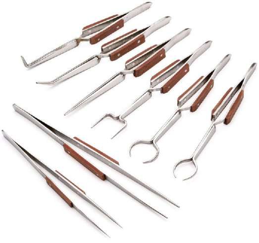 Soldering Tweezer Set Of 8 Comes In Nice Plastic Pouch