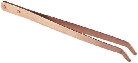 Copper Tweezer Curved Tip 225 mm Long