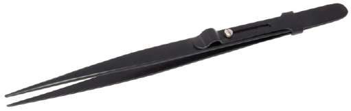 Diamond Tweezeer Black with Side Locking 165 mm Long