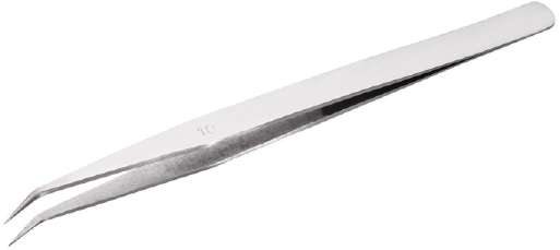 Tweezer SS No.10 Fine Point with Curved Tip 150 mm Long