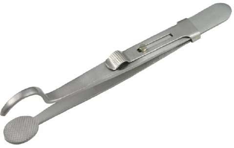 Tweezer Head & Shank with Side Lock 140 mm Long