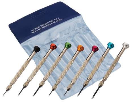 Screw Driver Set of 7 Reversible Blade