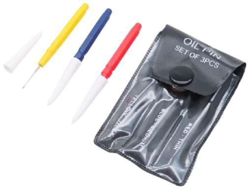 Oil Pin Set of 3 In Plastic Pouch